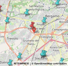 Mappa Via Fra Celestino, 20127 Bergamo BG, Italia (3.16417)