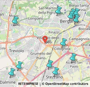 Mappa Via Fra Celestino, 20127 Bergamo BG, Italia (2.92167)