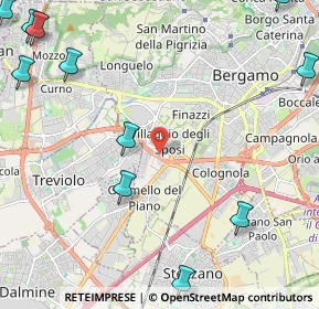 Mappa Via Fra Celestino, 20127 Bergamo BG, Italia (3.34091)