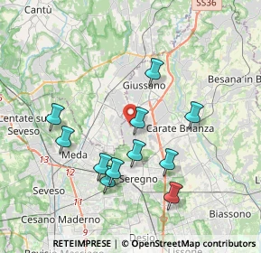 Mappa Via Sempione, 20833 Giussano MB, Italia (3.57818)