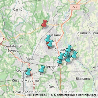 Mappa Via Sempione, 20833 Giussano MB, Italia (3.40417)