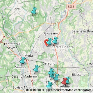 Mappa Via Sempione, 20833 Giussano MB, Italia (5.885)