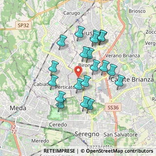 Mappa Via Sempione, 20833 Giussano MB, Italia (1.628)