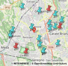 Mappa Via Sempione, 20833 Giussano MB, Italia (2.4095)