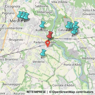 Mappa Via San Martino, 23877 Paderno d'Adda LC, Italia (2.34714)