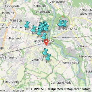 Mappa Via San Martino, 23877 Paderno d'Adda LC, Italia (1.475)