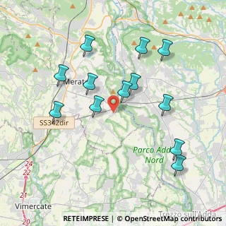 Mappa Via San Martino, 23877 Paderno d'Adda LC, Italia (3.89917)
