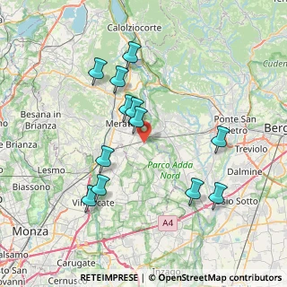 Mappa Via San Martino, 23877 Paderno d'Adda LC, Italia (7.355)