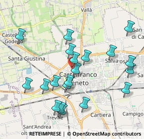 Mappa Via Pietro Damini, 31033 Castelfranco Veneto TV, Italia (2.0245)