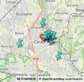 Mappa Via Federico Confalonieri, 20841 Carate Brianza MB, Italia (0.81733)