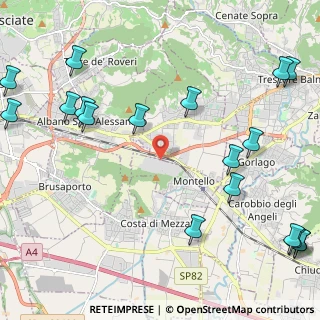 Mappa Via Fabio Filzi, 24060 Montello BG, Italia (3.065)