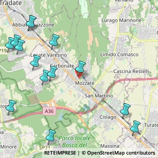 Mappa Mozzate, 22076 Mozzate CO, Italia (3.09)