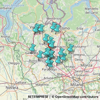 Mappa Via Emanuele Filiberto Duca D'Aosta, 22076 Mozzate CO, Italia (9.799)