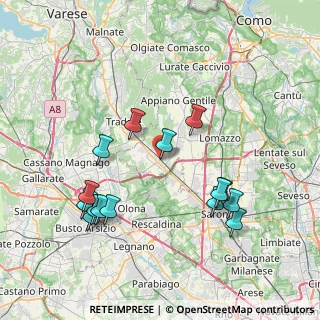 Mappa Via Emanuele Filiberto Duca D'Aosta, 22076 Mozzate CO, Italia (8.06267)