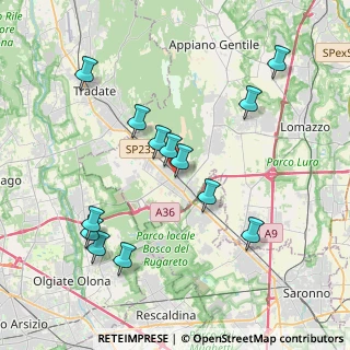 Mappa Via Emanuele Filiberto Duca D'Aosta, 22076 Mozzate CO, Italia (3.99846)