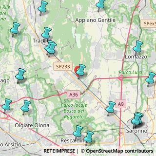 Mappa Via Emanuele Filiberto Duca D'Aosta, 22076 Mozzate CO, Italia (6.725)