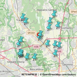 Mappa Via Emanuele Filiberto Duca D'Aosta, 22076 Mozzate CO, Italia (4.396)