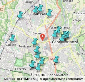 Mappa Via Brunati, 20843 Verano Brianza MB, Italia (2.1055)
