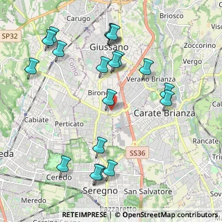 Mappa Via Brunati, 20843 Verano Brianza MB, Italia (2.34053)