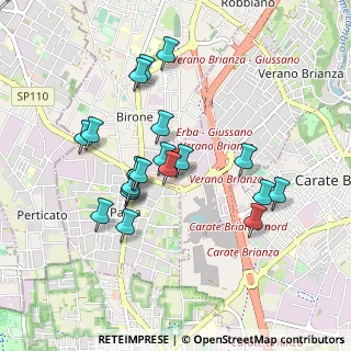 Mappa Via Brunati, 20843 Verano Brianza MB, Italia (0.8275)