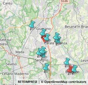 Mappa 20833 Verano Brianza MB, Italia (3.57083)