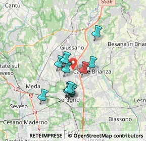 Mappa Via Brunati, 20843 Verano Brianza MB, Italia (2.48538)