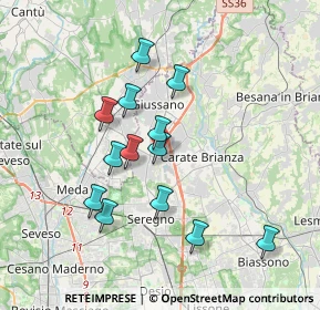 Mappa Via Brunati, 20843 Verano Brianza MB, Italia (3.27615)