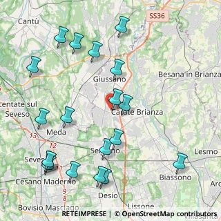 Mappa Via Lario, 20843 Verano Brianza MB, Italia (4.98368)