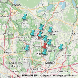 Mappa Via Brunati, 20843 Verano Brianza MB, Italia (5.63273)