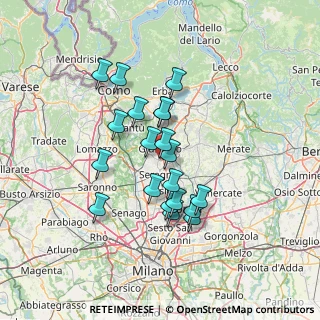 Mappa Via Brunati, 20843 Verano Brianza MB, Italia (11.463)
