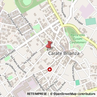 Mappa Via Francesco Cusani, 5, 20841 Carate Brianza, Monza e Brianza (Lombardia)