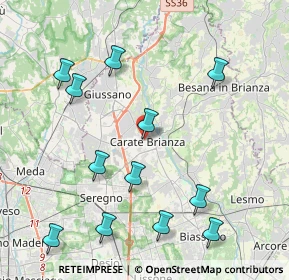 Mappa Piazza Cesare Battisti, 20841 Carate Brianza MB, Italia (4.65333)