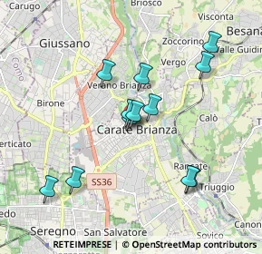Mappa Piazza Cesare Battisti, 20841 Carate Brianza MB, Italia (1.6725)