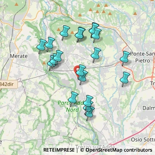 Mappa Via S. Protasio, 24030 Solza BG, Italia (3.679)