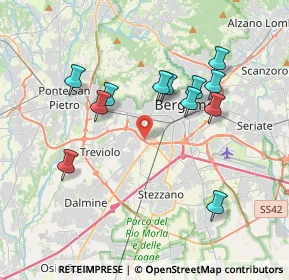 Mappa Via Campi Spini, 24048 Bergamo BG, Italia (3.5725)