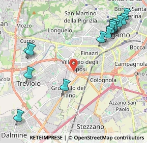 Mappa Via Campi Spini, 24048 Bergamo BG, Italia (2.69533)