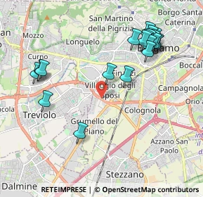 Mappa Via Campi Spini, 24048 Bergamo BG, Italia (2.2505)
