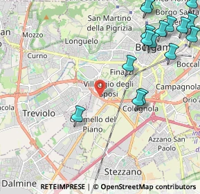 Mappa Via Campi Spini, 24048 Bergamo BG, Italia (2.88688)