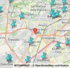 Mappa Via Campi Spini, 24048 Bergamo BG, Italia (3.33353)