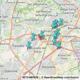 Mappa Via Campi Spini, 24048 Bergamo BG, Italia (1.61364)