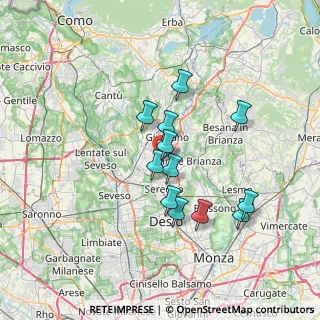 Mappa Via San Gottardo, 20833 Giussano MB, Italia (5.87)