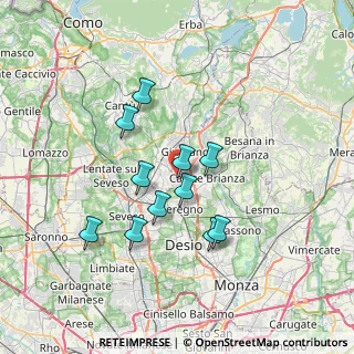 Mappa Via San Gottardo, 20833 Giussano MB, Italia (5.91455)