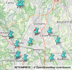 Mappa Via S. Gottardo, 20833 Giussano MB, Italia (5.36071)