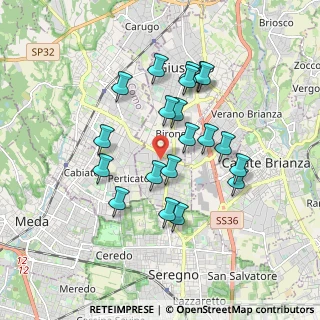 Mappa Via San Gottardo, 20833 Giussano MB, Italia (1.6)