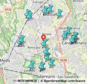 Mappa Via S. Gottardo, 20833 Giussano MB, Italia (2.239)