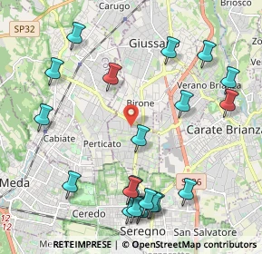 Mappa Via S. Gottardo, 20833 Giussano MB, Italia (2.463)