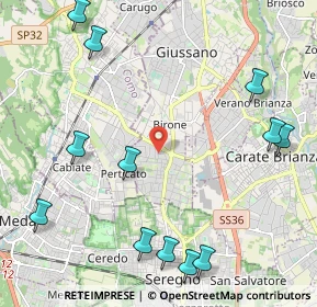 Mappa Via S. Gottardo, 20833 Giussano MB, Italia (2.78583)