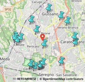 Mappa Via S. Gottardo, 20833 Giussano MB, Italia (2.405)