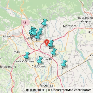 Mappa Villaggio, 36030 Montecchio Precalcino VI, Italia (5.87692)