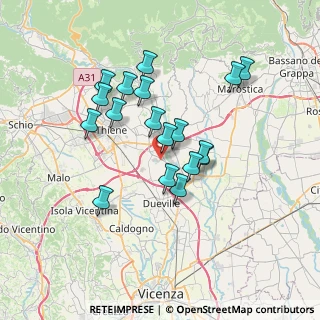 Mappa Villaggio, 36030 Montecchio Precalcino VI, Italia (6.14056)